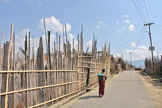 The Apatani people village ethnic group who live in the Ziro valley of Arunachal Pradesh's Lower Subansiri region in India