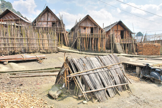The Apatani people village ethnic group who live in the Ziro valley of Arunachal Pradesh's Lower Subansiri region in India