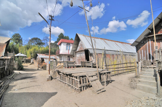 The Apatani people village ethnic group who live in the Ziro valley of Arunachal Pradesh's Lower Subansiri region in India