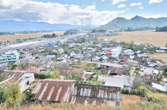 The Apatani people village ethnic group who live in the Ziro valley of Arunachal Pradesh's Lower Subansiri region in India