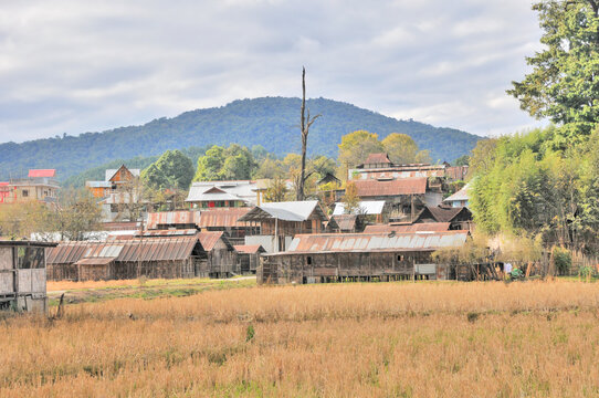 The Apatani people village ethnic group who live in the Ziro valley of Arunachal Pradesh's Lower Subansiri region in India