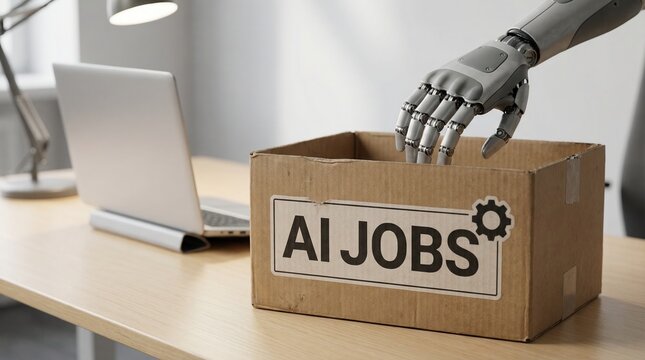 Human and AI support workforce transition with AI integration to reduce disruption and create balanced future for jobs