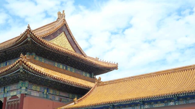 Architectural Detail of the Forbidden City in Beijing, China