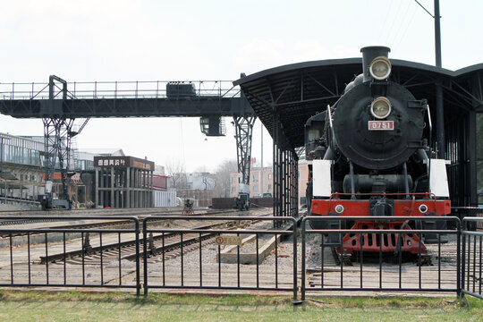 Historic Steam Locomotive QJ 798, Beijing Railway Museum