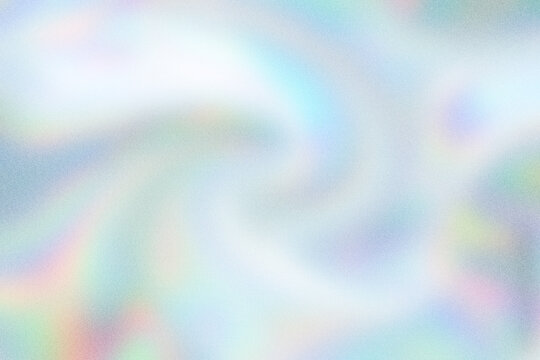 Abstract trendy holographic background. Real texture in pale violet, pink and mint colors with scratches and irregularities