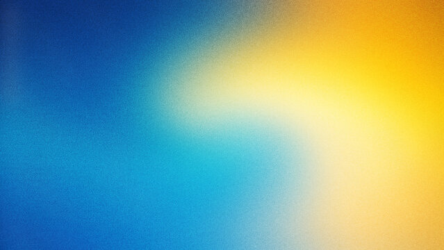 Yellow and blue gradient abstract background with minimalist blur effect