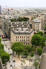 Naklejka premium View from the Arc de Triomphe in Paris
