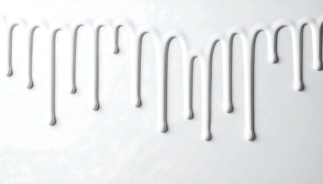 Close up of white piano keyboard keys.