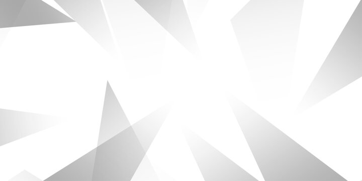 Abstract background with liens and triangles shape on white background. White and grey geometric overlapping rectangle pattern Geometric background soft shadows as patten ..White polygon textured .