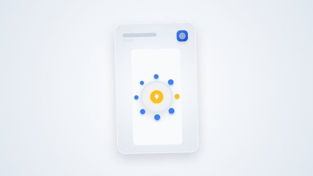 Team brainstorming concept looping minimal animated corporate UI