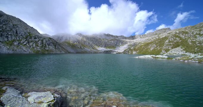 Gelato lake landscape - Tour of the 5 lakes of Madonna di Campiglio