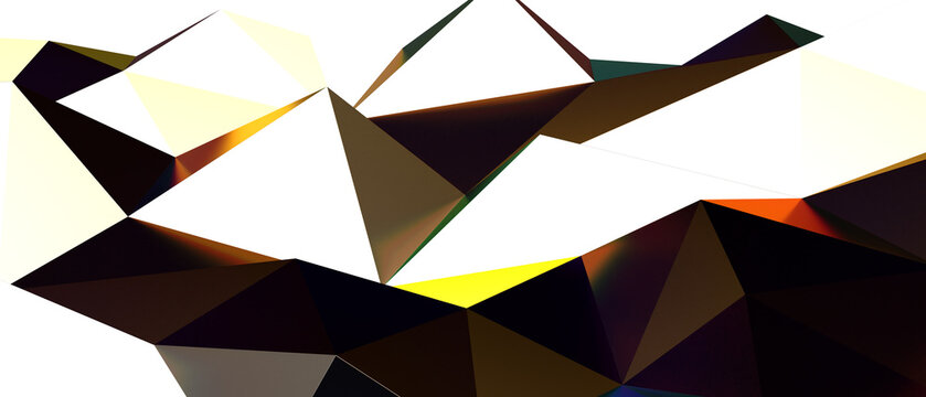 Dynamic low poly abstract background with dramatic lighting and sharp edges.