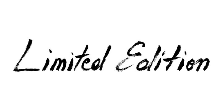 Limited Edition Text Hand Lettering. Vector calligraphy phrase for premium products, packaging, labels, collections and exclusive promotions.