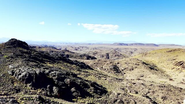 Landscape at Siroua  in the Atlas Mountains in Morocco, Africa