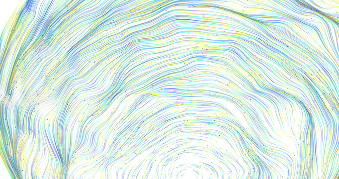 Dynamic abstract artwork with flowing lines and a modern color palette evoking a sense of motion and fluidity for contem