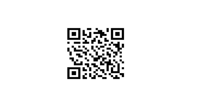 qr code on white transparent background