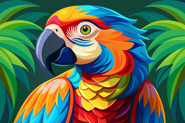 Fototapeta premium blue and gold macaw