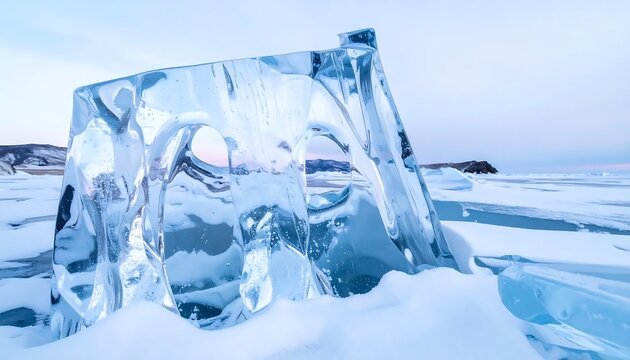 Frozen water droplets forming crystalline structures.