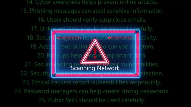 Scanning network Cyber Security Warning & Protection Tips.  How to Detect, Remove & Protect Your Passwords | Cyber Security Awareness