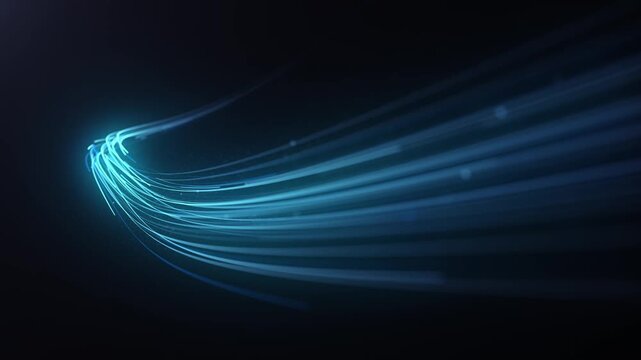 Abstract Speed Glowing 3d Light Strokes Background
Timelapse like animation of an abstract looped background of glowing 3d light strokes with high speed and depth of field