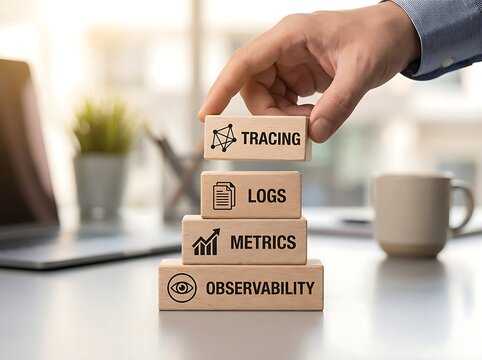 IT Observability Workflow with Tracing Logs and Metrics