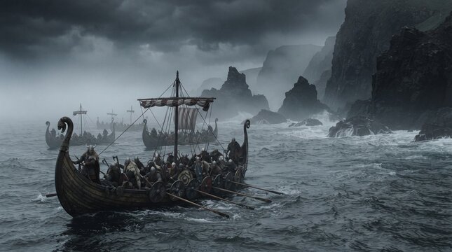 pirate ship in the ocean