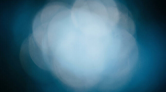 Straight angle view of glowing azure abstract texture with soft light