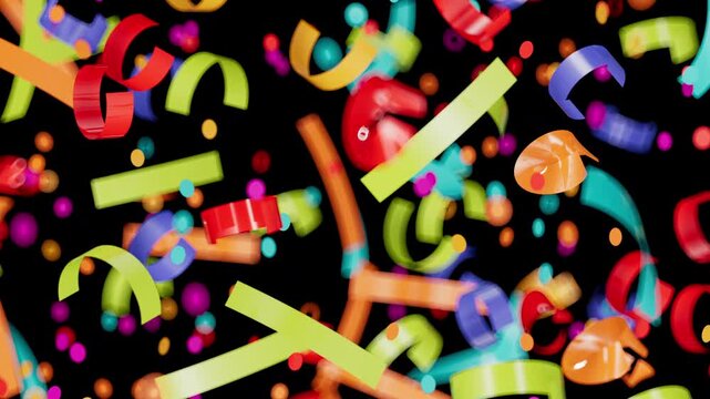 Dynamic colorful elements create a modern and energetic visual experience.
