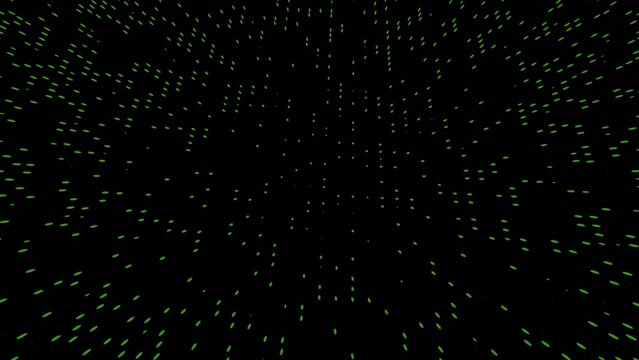 Dark green vertical data particles on black