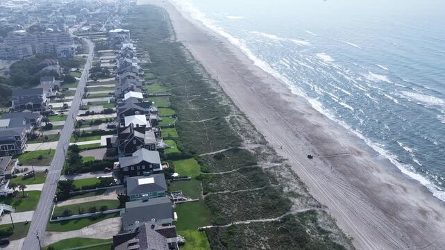 Atlantic Beach NC Beaches, Homes and Coastal Neighborhoods on Crystal Coast in summer season