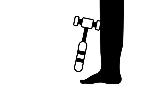 orthopedic surgical mallet animation, bone reconstruction tool animated video, clinical forceps motion graphics