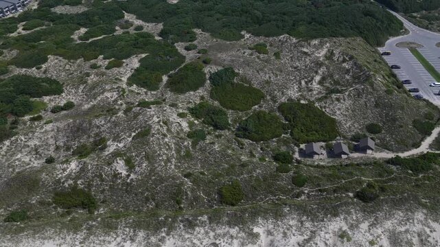 Atlantic Beach, NC Crystal coastline natural sand dunes on barrier island beach front living
