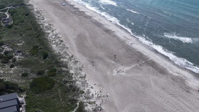 Atlantic Beach, NC Crystal coastline beach on Barrier Island