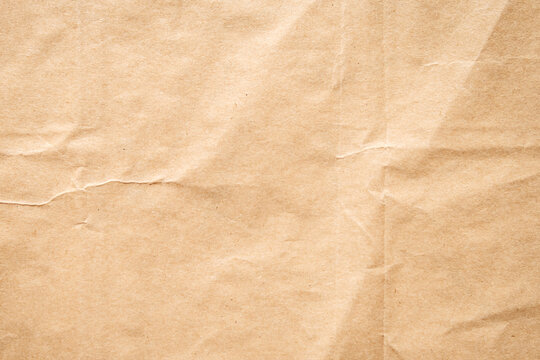 Vintage Crumpled Brown Paper Texture Background
