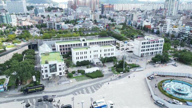 518 전남도청 구전남도청 광주항쟁 광주민주화운동 민주화 유산 유네스코기록유산 옛전남도청 광주 금남로 국립아시아문화전당 ACC 민주광장 항공촬영 드론 aerial view 건물 도시 역사 유적지 근대문화유산 광주광역시 도심 광장 문화재 상징물 민주주의 항쟁지 역사현장 사적지 민주화성지