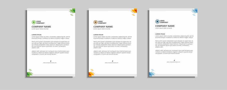 modern corporate letterhead template design