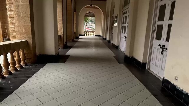 corridor of the church