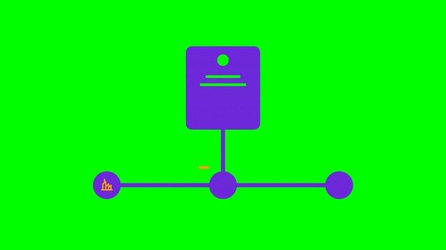 Product Traceability Lifecycle Tracking Icon Animation