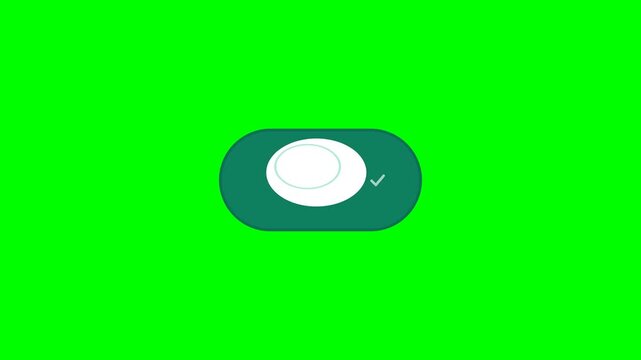 Black and white toggle switch icon for user interface design