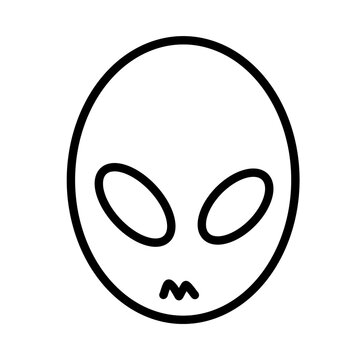 Space Astronomy science alien Hand drawn Organic line doodle