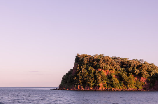 The Ness Headland At Shaldon, Devon At Sunset