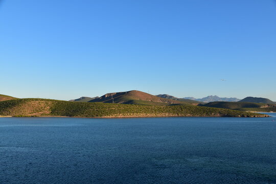 The beautiful mountains along the coastline around La Paz in Baja California Sur
