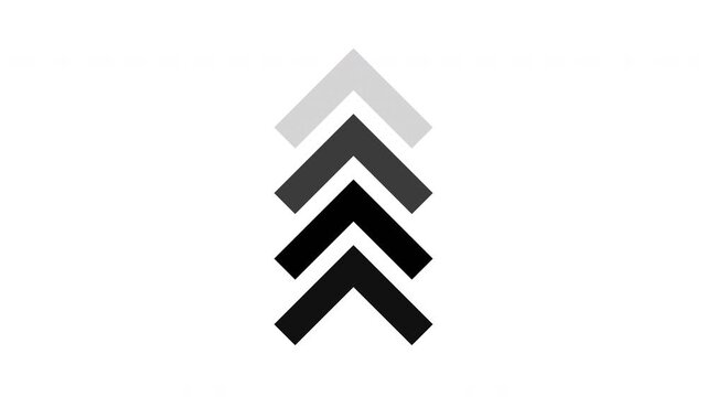 White Swipe Up Arrow Indicator For Mobile App Navigation System