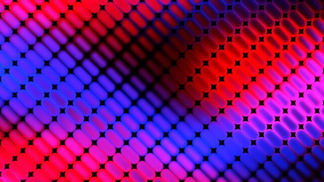 Deep Blue and Red Abstract Magic Liquid Glow Neon Texture Background VJ Loop in 4K