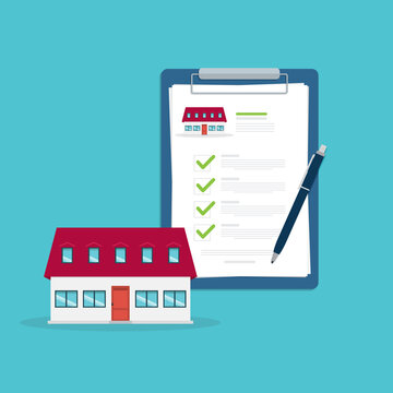 Home Buying Checklist and Property Purchase Documents Illustration
