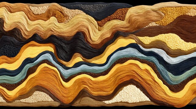 art of layered sketch textures creating visual rhythm and depth