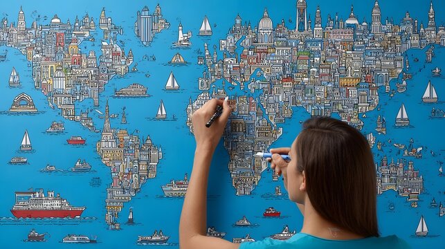 drawn world where gravity bends and sketch lines float freely