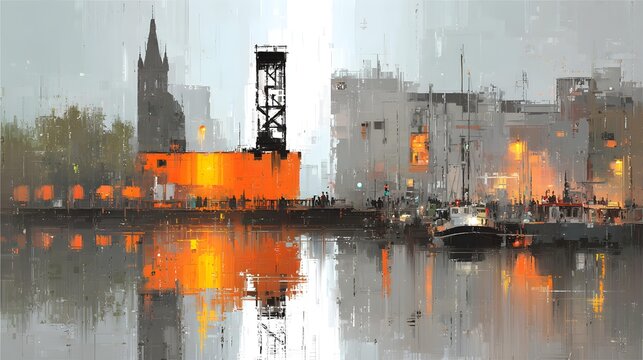 art of layered sketch textures creating visual rhythm and depth