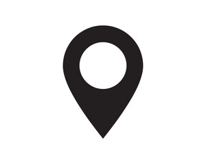 Obraz premium Location pin icon representing map marker gps navigation destination point with destination sign place marker pointer icon geo tag address icon