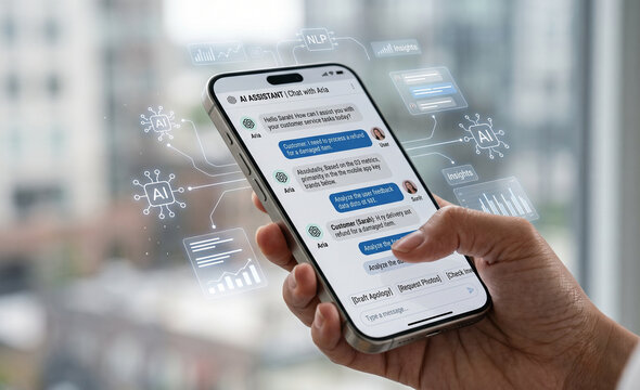 Artificial Intelligence Chatbot Assistant on Smartphone